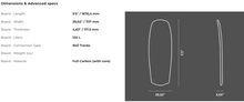 Load image into Gallery viewer, B120/GEN - SABFOIL GENESI 120L FREERIDE FOILBOARD | HYDROFOIL BOARD