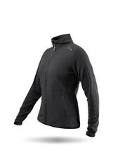 Load image into Gallery viewer, Womens Black Full Zip Fleece Jacket