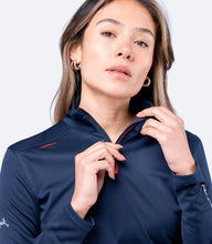 Load image into Gallery viewer, Womens UVActive High Collar 1/4 Zip Top
