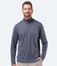 Load image into Gallery viewer, Mens UVActive Zip Long Sleeve Tech Top - Deep
