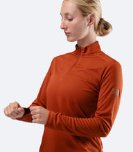 Load image into Gallery viewer, Womens UVActive Zip Long Sleeve Tech Top - Deep
