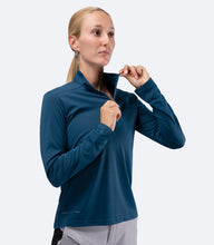Load image into Gallery viewer, Womens UVActive Zip Long Sleeve Tech Top - Deep
