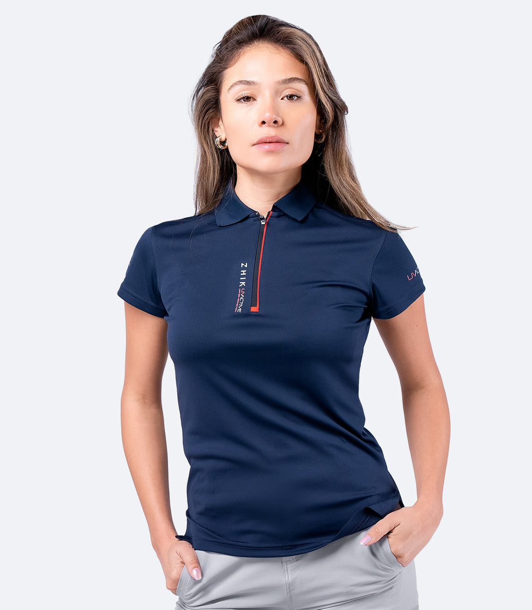 Womens UVActive Zip Sports Polo