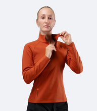 Load image into Gallery viewer, Womens ZhikMotion Zip Top - Red Earth
