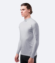 Load image into Gallery viewer, Mens White Eco Spandex Long Sleeve Top
