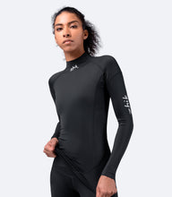 Load image into Gallery viewer, Womens Black Eco Spandex Long Sleeve Top
