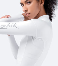 Load image into Gallery viewer, Womens Black Eco Spandex Long Sleeve Top

