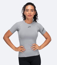 Load image into Gallery viewer, Womens Eco Spandex LT Short Sleeve Baselayer Top
