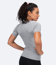 Load image into Gallery viewer, Womens Eco Spandex LT Short Sleeve Baselayer Top
