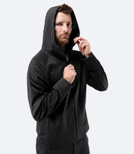 Load image into Gallery viewer, Mens Thermo TechFleece Hooded Jacket - Black
