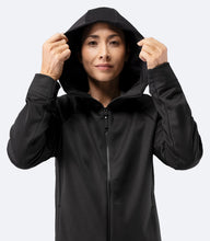 Load image into Gallery viewer, Womens Thermo TechFleece Hooded Jacket - Black
