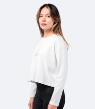 Load image into Gallery viewer, Womens Compass Print Long Sleeve Cotton Tee

