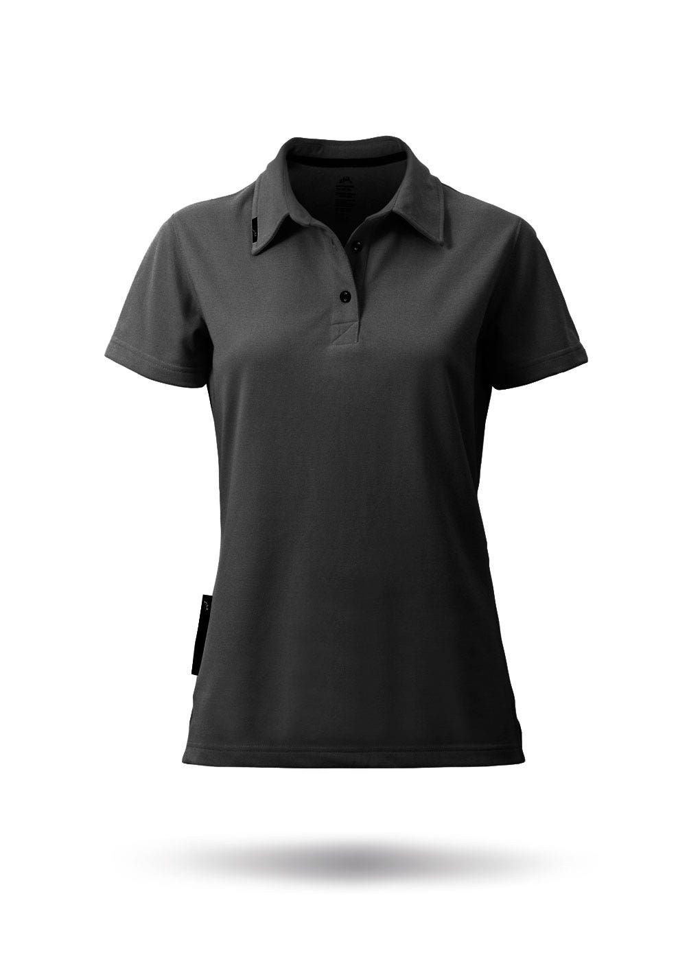 Womens Poly Cotton Polo-BK