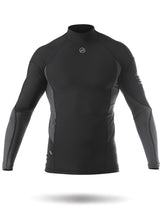 Load image into Gallery viewer, Mens Long Sleeve Spandex Top-BK

