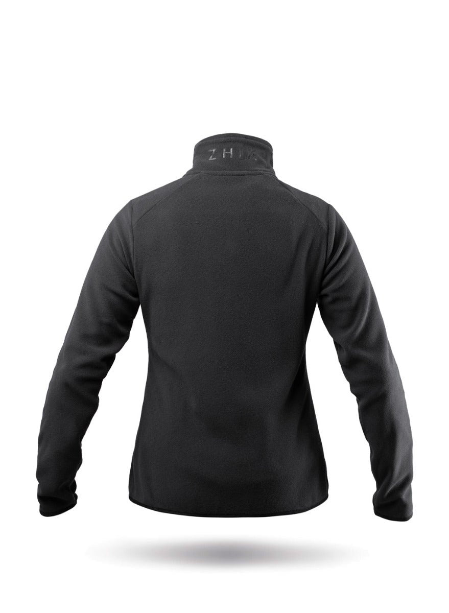 Womens Black Full Zip Fleece Jacket