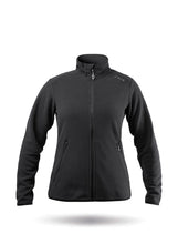 Load image into Gallery viewer, Womens Black Full Zip Fleece Jacket

